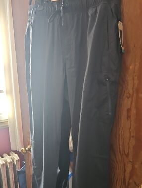 Cherokee Men's Black Cargo Drawstring Pants